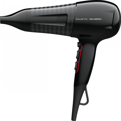 Tharëse flokësh Rowenta Powerline x Karl Lagerfeld CV591L, 2300W, jonizim, e zezë