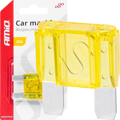 Siguresë makine AMiO 03381 Maxi Flat, 20A, e verdhë