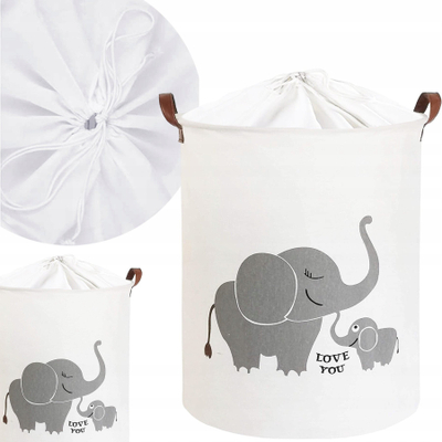 Организаторска кошница ПРЕМИУМ Elephant XL, 43L, со капак, сива