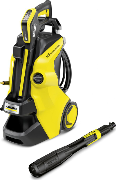 Lavastres me presion Karcher K 5 Smart Control, Bluetooth, me ekran LCD, i verdhë