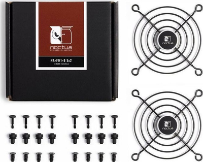 Grilë ventilatori Noctua NA-FG1-8 Sx2, 80 mm, e zezë