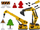 Set lodrash ndërtimi Leantoys Construction Vehicles for Screwing, 1:12, me dritë edhe zhurmë, shumëngjyrësh