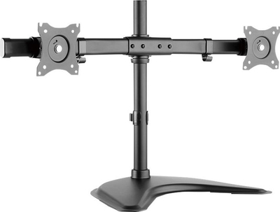 Mbajtëse tavoline për monitorë HAGOR HA FS, për 2 monitorë 15-27", VESA 75x75 100x100, e zezë