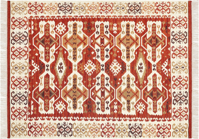 Tapet kilim VOSKEVAZ, 160 x 230 cm, lesh pambuk, shumëngjyrësh