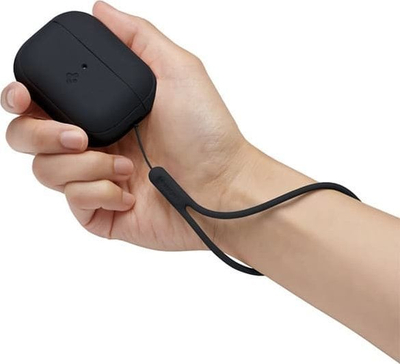 Mbulesë mbrojtëse Spigen Protective Case për AirPods Pro 2, silikon, me rrip, e zezë