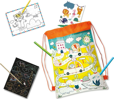 Çantë aktiviteti për udhëtim SES Creative Pack Croco, me ngjyrosje dhe ngjitëse, shumëngjyrëshe