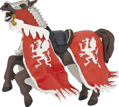 Figurinë Papo Dragon King’s Horse, lodër dragoi e kuqe