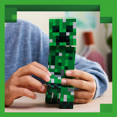 Сет LEGO Minecraft Creeper 21276, градежна играчка, разновидни бои