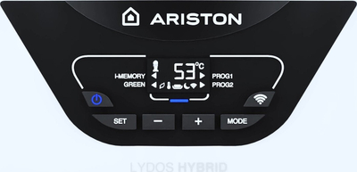 Бојлер за вода Ariston Lydos Hybrid WiFi 80, 1.2 kW, резервоар за кондензација 6.3 L, сив