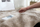 Tapet rrethor Strado Ombre, 200x200 cm, shaggy, beix OmbreCamel