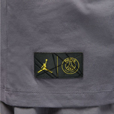 Bluzë Nike PSG Jordan DV0634 0014, pambuk poliester, gri