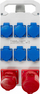 Kuti shpërndarëse Tarel Stationary 00611, 32A 3P+N+PE, 6x16A 2P+PE, gri