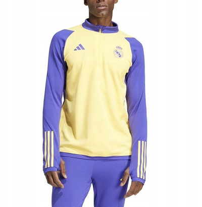 Bluzë stërvitore Adidas Real Madrid Training Top M IQ0543, AEROREADY, poliester, verdhë kaltër
