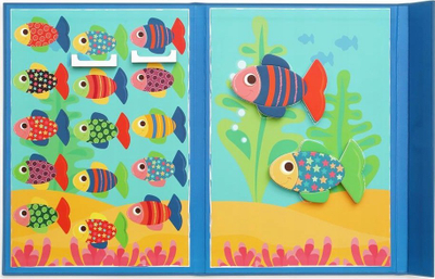 Lojë magnetike peshkimi Scratch Magnetic Game Fish, për kalamaj, shumëngjyrëshe