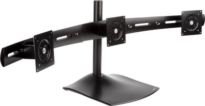 Stand tavoline për 3 monitorë Ergotron DS100, deri 21", i zi