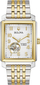 Orë dore për meshkuj Bulova Sutton Square Automatic 98A308, e argjendtë