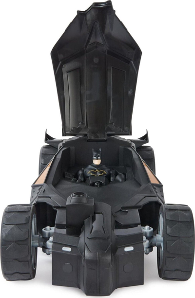 Makina me pult Spin Master DC Comics Batman Batmobile, 1:20, me figurë 10 cm, e zezë