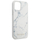 Kuti mbrojtëse Guess Marble për iPhone 12 mini, hard case, e bardhë