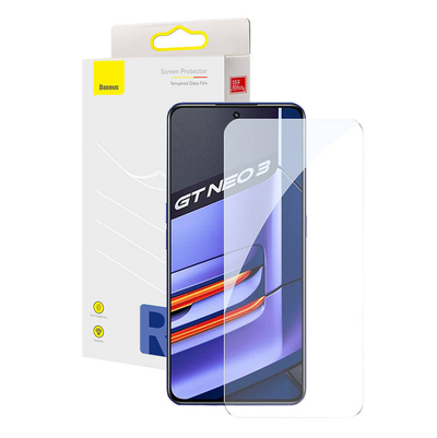 Xham mbrojtës Baseus Transparent Tempered Glass, për realme GT Neo3, i tejdukshëm