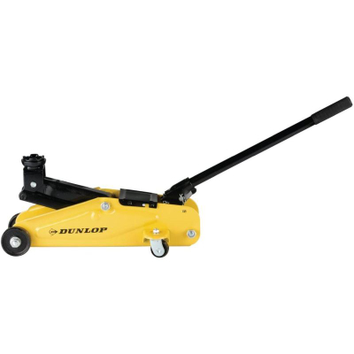Krik hidraulik për makinë Dunlop, 2 ton, metal, i verdhë