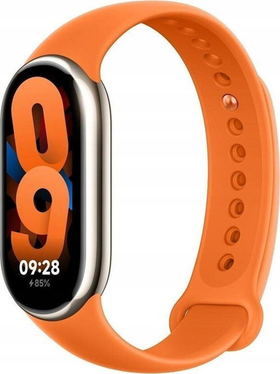 Rrip dore Xiaomi Smart Band 8, zëvendësues, silikoni, portokalli