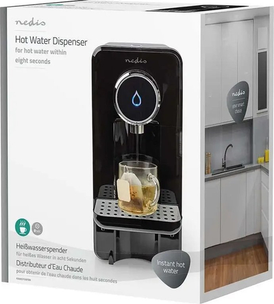 Dispenser uji i nxehtë Nedis, 2.5L, temperaturë e rregullueshme, inox