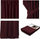 Perde blackout AmeliaHome, 140 x 270 cm, me shirit rrudhash, bordo