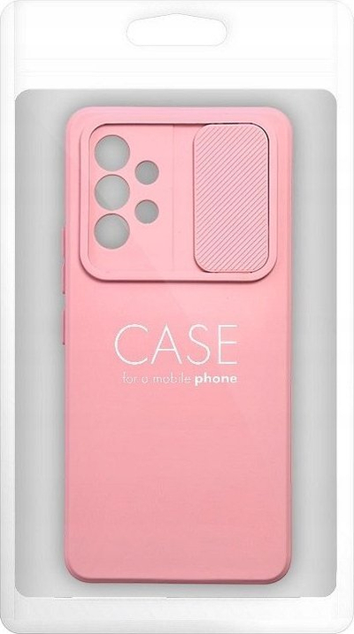 Kllëf telefoni Slide Case për Samsung Galaxy A35 5G, TPU, me mbrojtje kamere, rozë e çelët