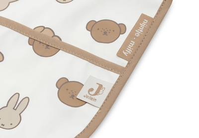 Përparëse kundër ujit me mëngë Sleeves Miffy and Friends, madhësia standarde, e bardhë/bezhë