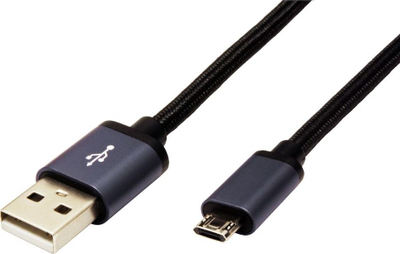 Kabllo USB Roline, USB në Micro USB, USB 2.0, 3 m, e zezë