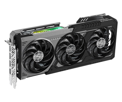 Kartë grafike ASRock Radeon RX 9070 XT Steel Legend Dark, 16GB GDDR6, PCI Express, e zezë