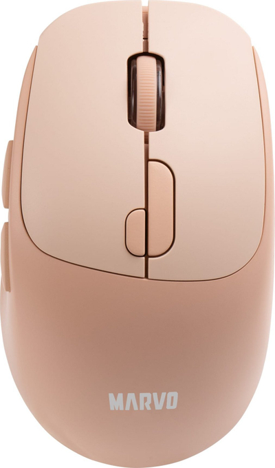 Mашина безжична Marvo M809W, 1600 DPI, Bluetooth, пастел портокалова