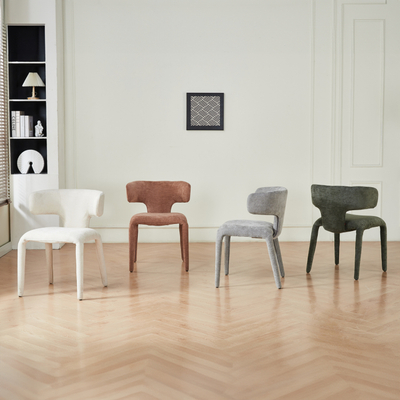 Karrige ngrënieje Bien HM18361.02, tekstil, 49.5x55.5x76 cm, e kremtë