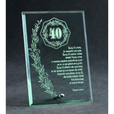 Trofe xhami Victoria Sport Glass Trophy, i gdhum, transparent
