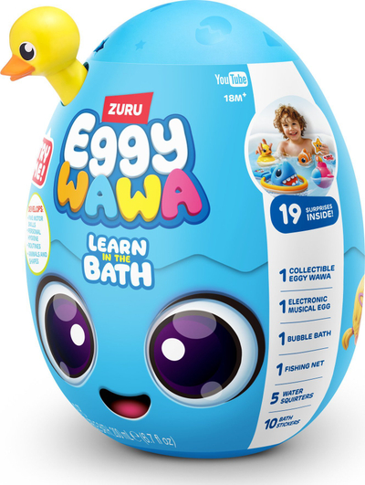Lodër për banjo Eggy Wawa Learns in Surprise Bathroom, për kalamaj, blu
