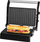 Toster edhe grill ECG S 3070 Panini Power, 1500W, pllakë jo ngjitëse, inox i zi