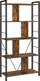 Raft librash VASAGLE LBC121B01, 5 nivele, stil industrial, dru rustic brown