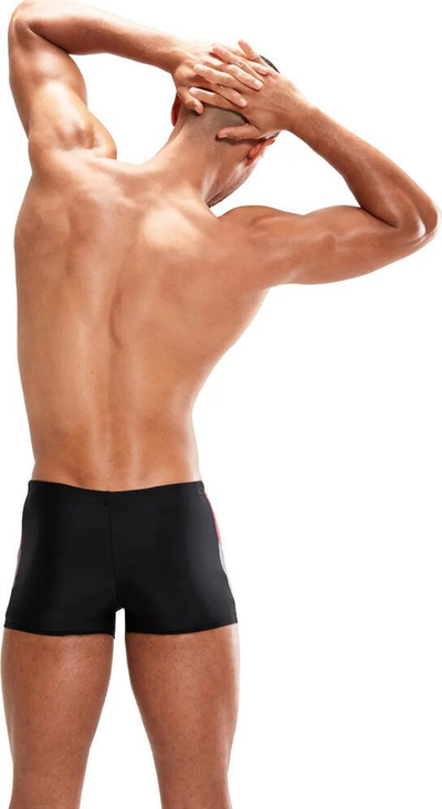 Rroba banje për çuna Speedo Dive Aquashorts, Endurance10, me kordon te beli, të zeza me të kuqe