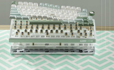 Tastierë mekanike Royal Kludge R75 Sky Cyan, 75%, RGB, jeshile me të bardhë