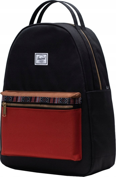 Çantë shpine Herschel Nova Mid 10503-04968, poliester, e zezë