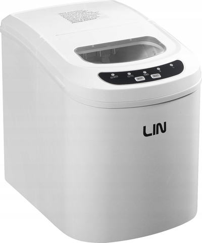 Портабилен производител на мраз LIN ICE PRO W12, компактен, бел