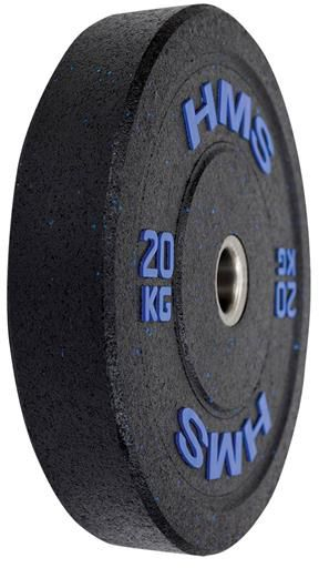 Олимписки диск HMS BLUE BUMPER HTBR20, 20 kg, гума, сина