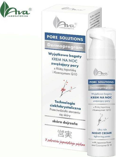 Krem nate fytyre AVA Pore Solutions, shtrëngon poret, për lëkurë të pjekur