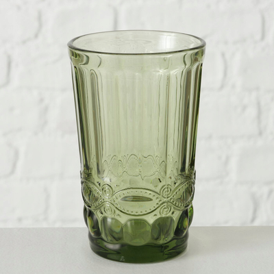 Kupë dekorative Boltze Aurora, 300 ml, xham, jeshile