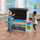 Пиктурен сет за игри Step2 Jumbo Art Easel, двостран, со полици за организирање, сива и бела