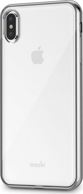 Mbrojtëse Moshi Vitros për iPhone Xs Max, transparente, ngjyrë argjend