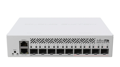 Мрежен свич Mikrotik CRS310-1G-5S-4S+IN, 10G, 1U, бел