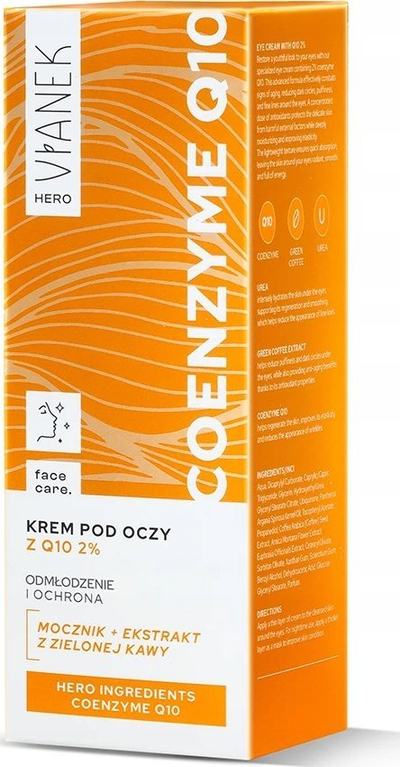 Kрем за очи Vianek Hero Rejuvenating, Q10, 15ml