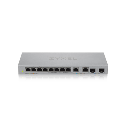 Switch rrjeti Zyxel XGS1010-12, 12 porta Gigabit, i pa-menaxhuar, gri