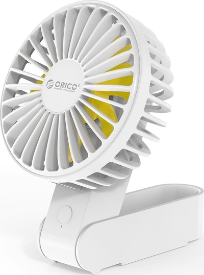 Ventilator portativ Orico GXZ F833, USB C, 3 shpejtësi, i bardhë